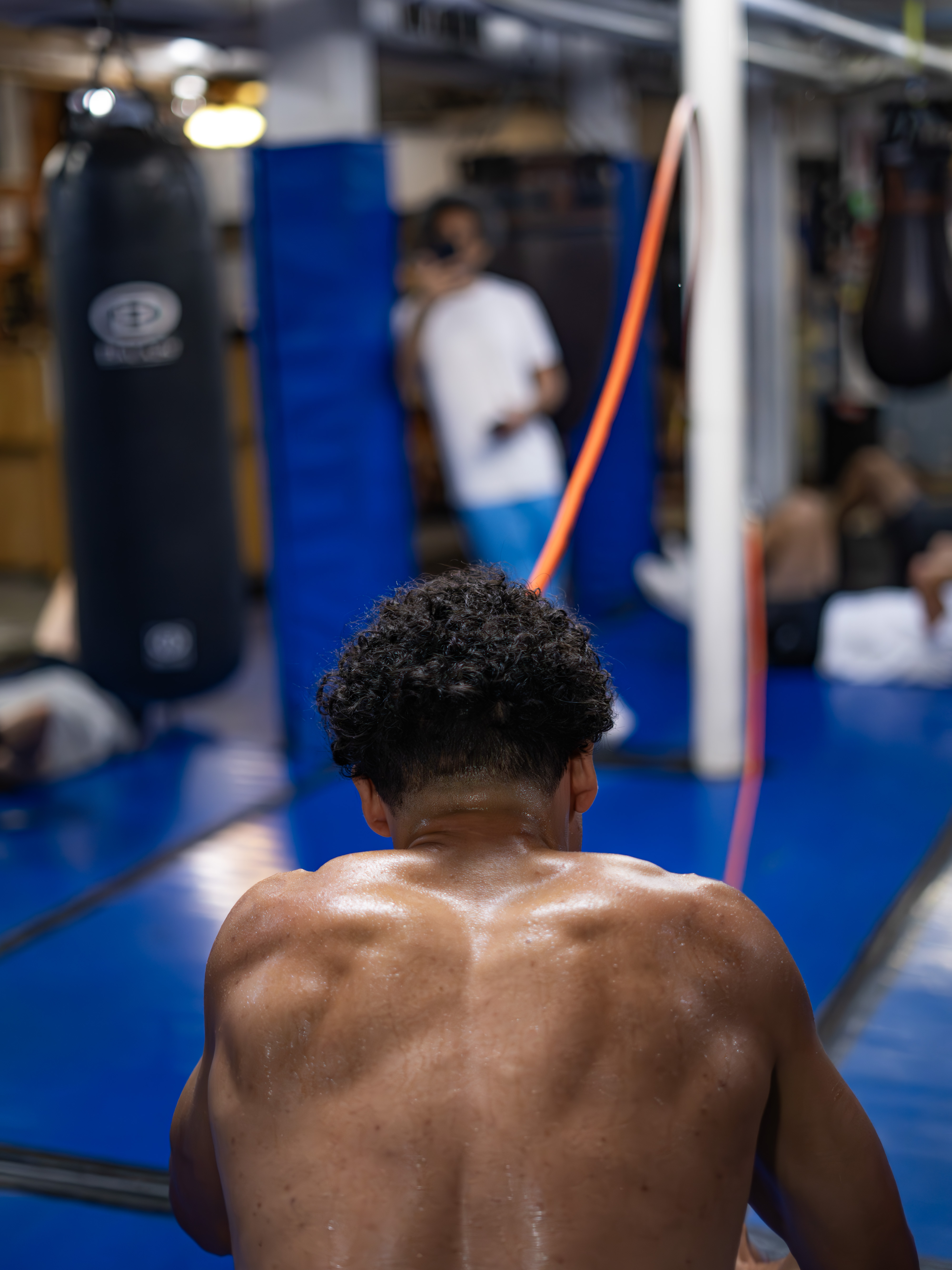 Back-focused conditioning work in the gym